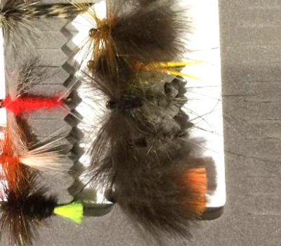 Fluro Dunkeld in fly box