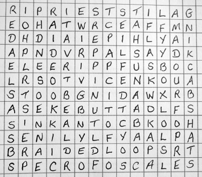 Tackle & Tools Wordsearch