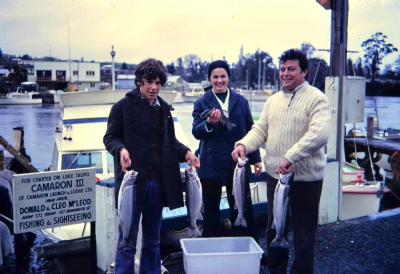 Fishing Lake Taupo 1970s